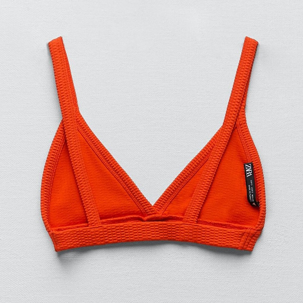 ZARA RIBBED BRALETTE | SWIM TOP - Picture 3 of 4